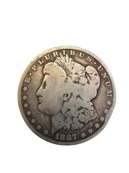 1887-O Silver Morgan Dollar WORN