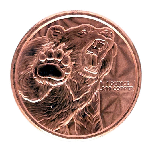 1oz Bull & Bear GSM Copper Round