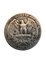 1958 D USA Washington Quarter (Black Toning)
