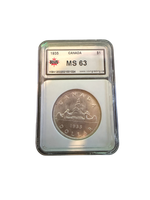 1935 Canadian Silver Dollar MS63 GRADED