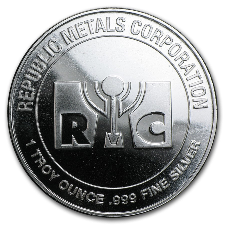 1 oz Silver .999 Republic Metals Corporation (RMC)