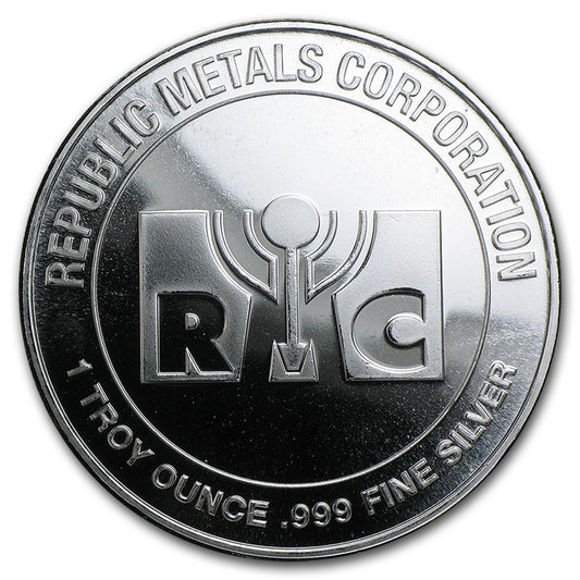 1 oz Silver .999 Republic Metals Corporation (RMC)