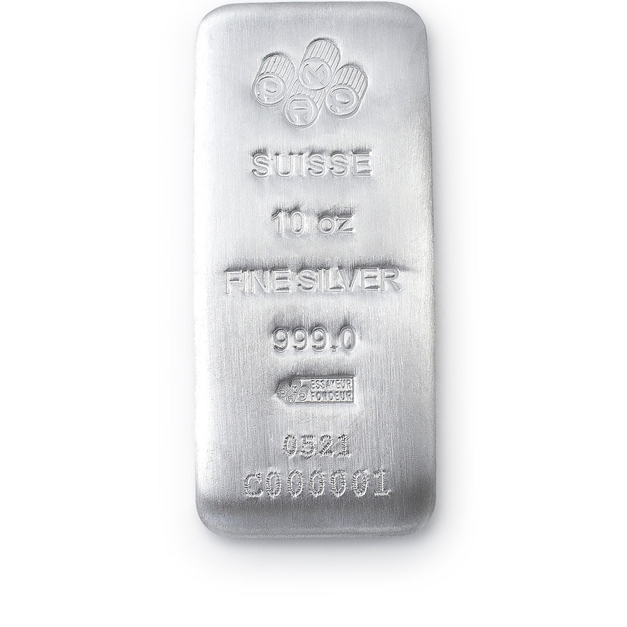 10oz PAMP .999 Silver Cast Bar