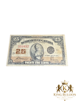 1923 Dominion Of Canada 25c Note - #110
