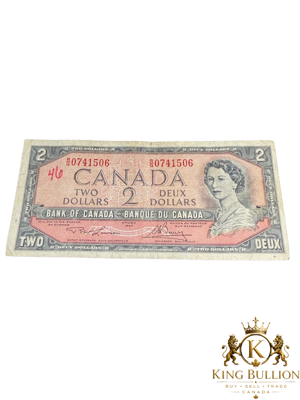 1954 Canada 2$ Bank Note - #111