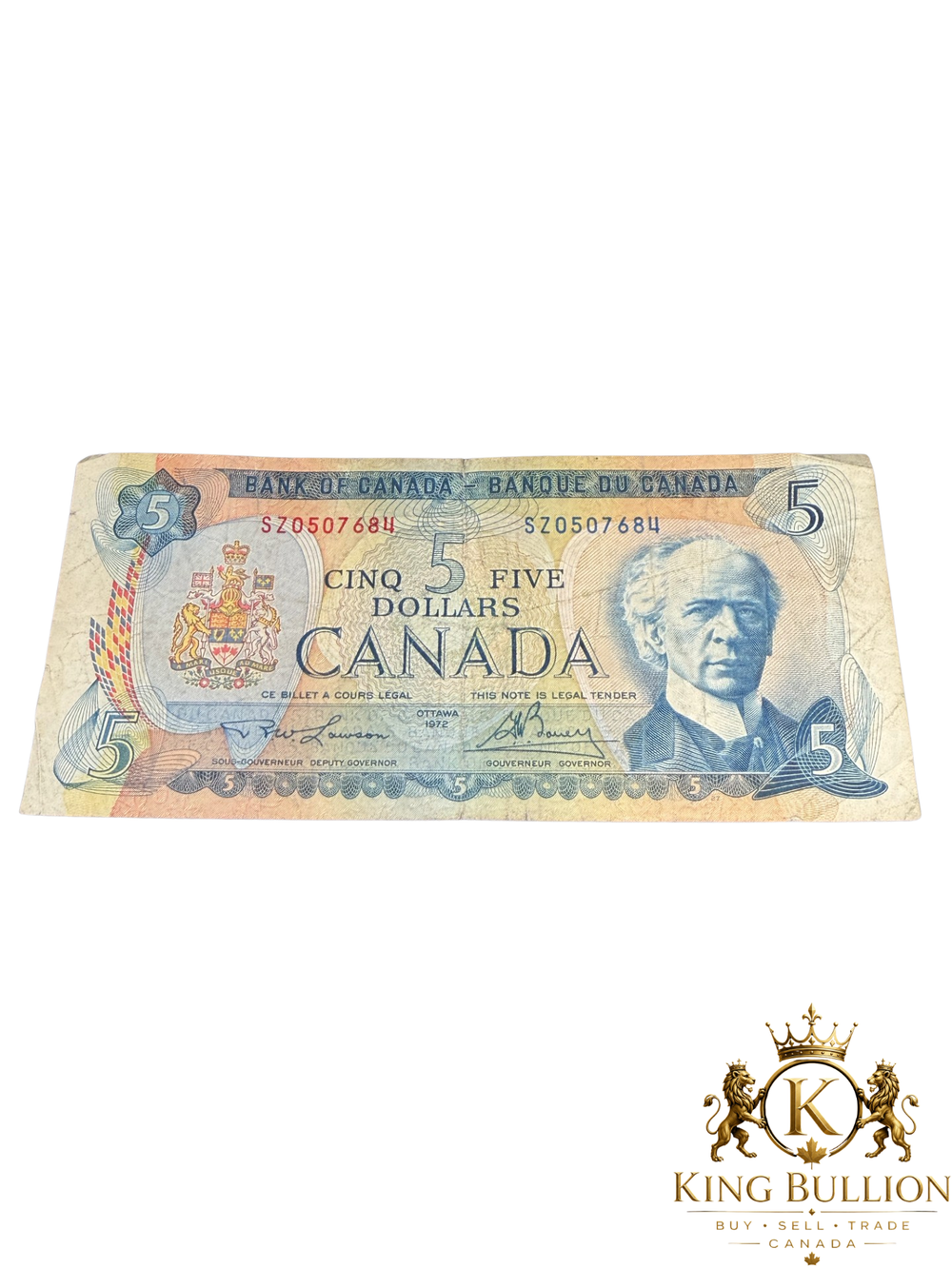 1972 Canada 5$ Bank Note - #113
