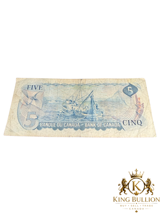1972 Canada 5$ Bank Note - #113