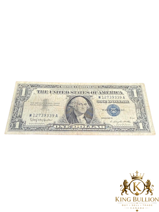 1957-B USA 1$ Silver Certificate - #115