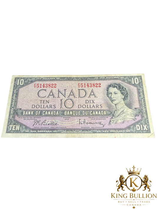 1954 Canada 10$ Bank Note - #136