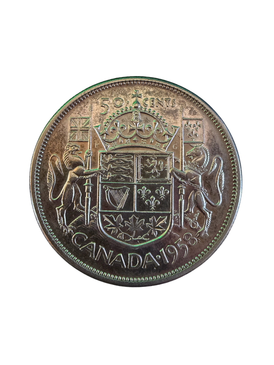 1958 50c Half Dollar Canadian