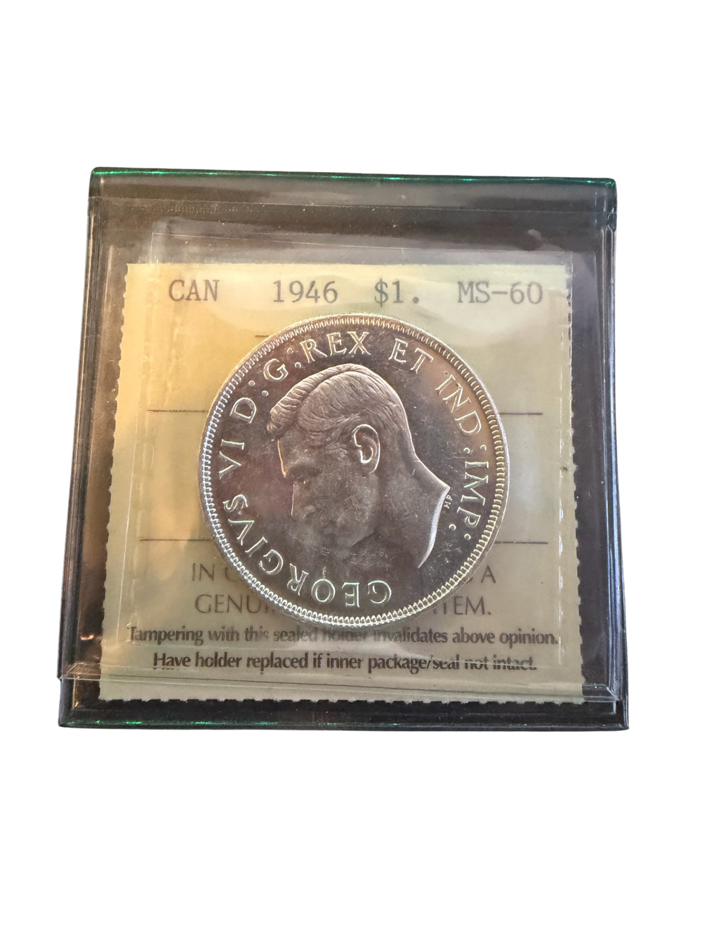 1946 Canada Dollar ICCS Certified MS60 (XLH 006)