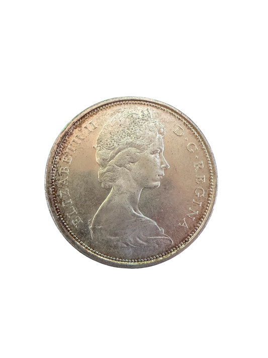 1967 50c Half Dollar Canadian Original Toning