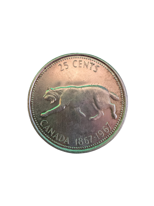 1967 Canadian Quarter CLEANED