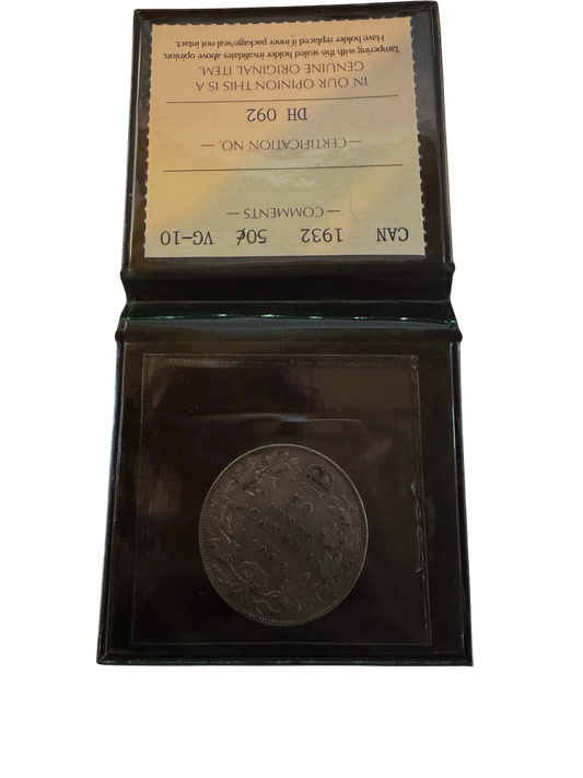 1932 Canada Dollar ICCS Certified VG-10