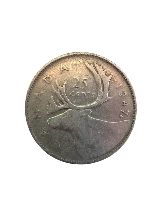 1947 Canadian Quarter Maple Leaf