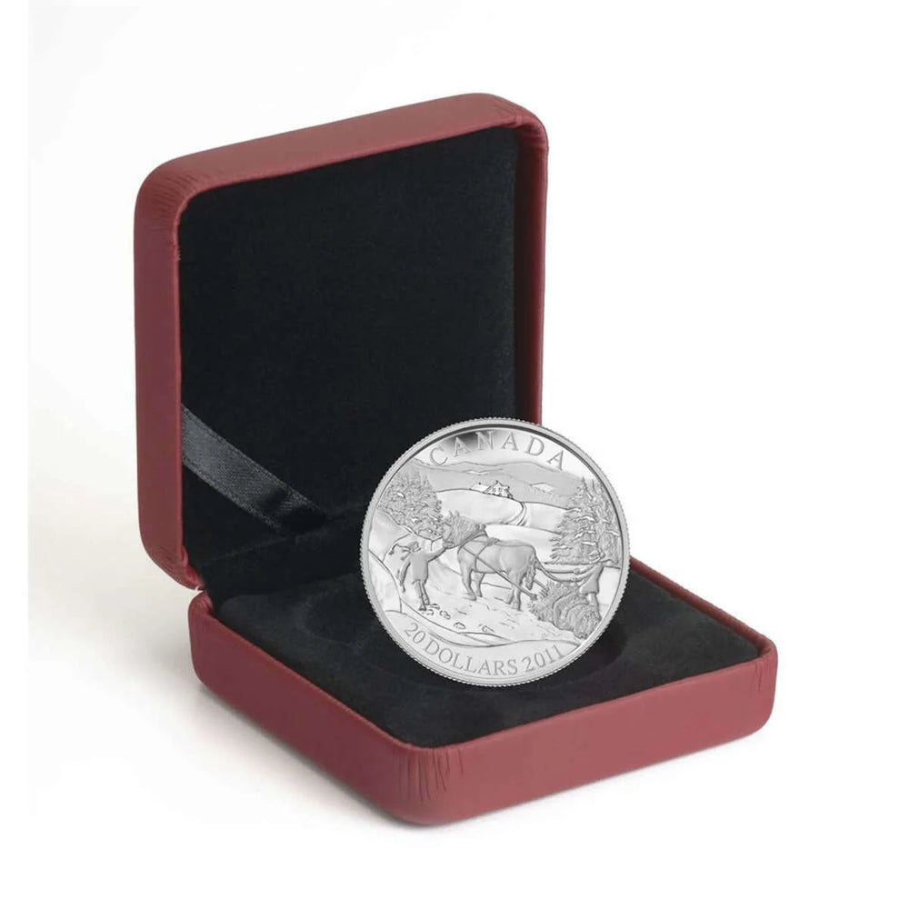 2011 $20 Winter Scene Sterling Silver Coin RCM