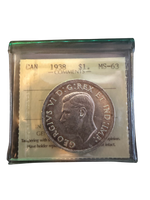 1938 Canada Dollar ICCS Certified MS63 (XHG 850)