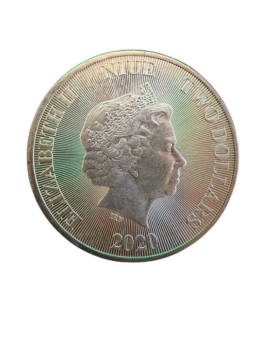 2020 Niue $2 .999 Silver Coin (Queen Elizabeth II)