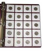 Coin Binder Sheets for 2x2 Coin Flip