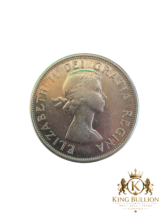 1958 Canada 50c DOT Variety - #139