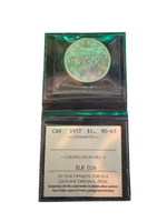 1937 Canada Dollar ICCS Certified MS63 (XLH 016)