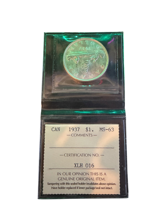 1937 Canada Dollar ICCS Certified MS63 (XLH 016)