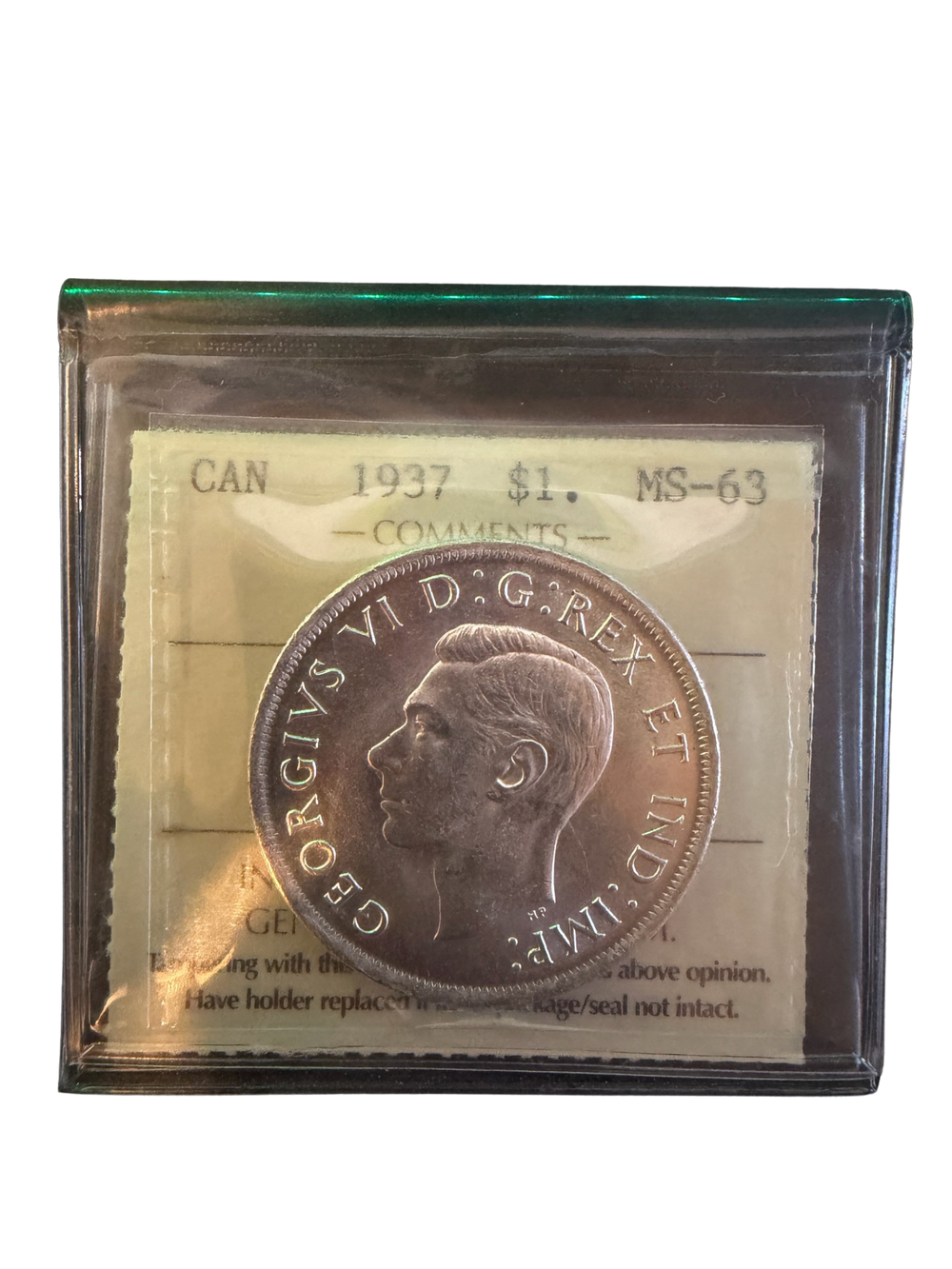 1937 Canada Dollar ICCS Certified MS63 (XLH 016)