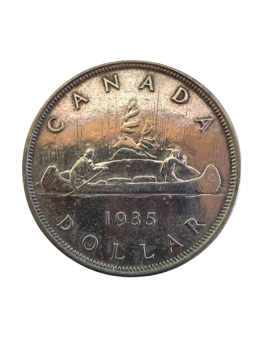 1935 Canadian Silver Dollar Nice Crown