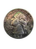 1958 D USA Washington Quarter (Black Toning)