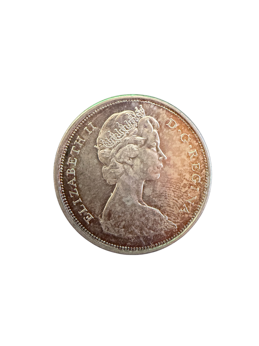 1967 50c Half Dollar Canadian With Toning