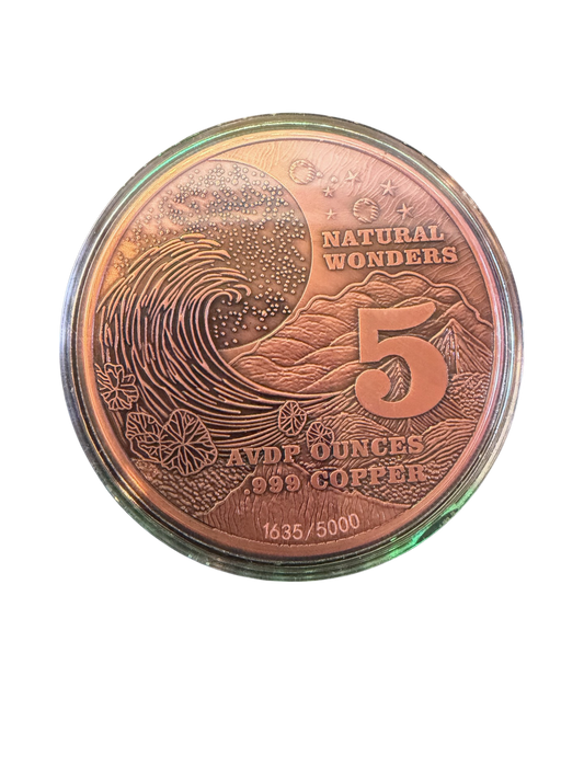 5oz Yosemite Coloured Copper Round