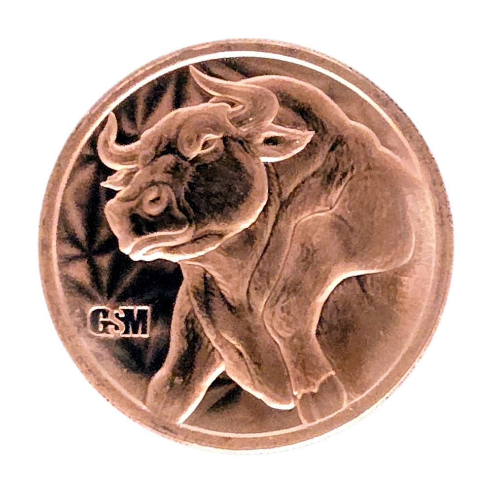 1oz Bull & Bear GSM Copper Round